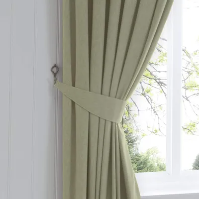Productafbeelding van Gordijn Tie Backs - Gordijnhouders - Raamdecoratie - Bijpassende Collectie - 65 x 10 cm - Saliegroen