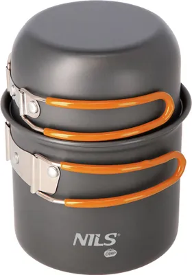 Produktbild von Camping-Set mit 2 Töpfen und Besteck NILS Camp NC1704