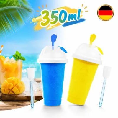 Image de Gobelet pour granité, machine à glace/granité, granité glacé, tasse magique avec paille et cuillère