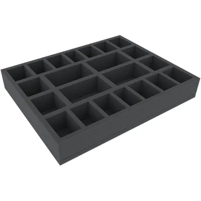 Immagine prodotto di Inserto in schiuma da 50 mm per modellini in scala 1:56, 22 scomparti