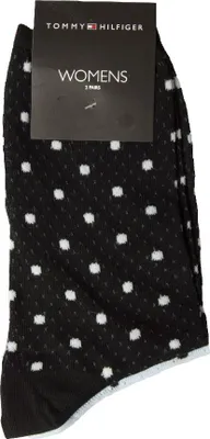 Obrázok produktu pre TH TOMMY HILFIGER Dámske ponožky, 2 páry v balení, nízke bavlnené ponožky, č. výrobku 701219638, veľkosť 35/38 – veľkosť 35/38, 73 % bavlna, 9 % polyester, 18 % polyamid