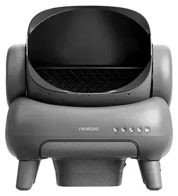 Obrázek produktu pro Automatická kočičí toaleta, odstraňovač pachů, ovládání přes aplikaci, funkce samočištění, šedá s aplikací