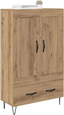 Image de vidaXL Highboard Chêne Artisan 69,5 x 31 x 115 cm Matériau dérivé du bois