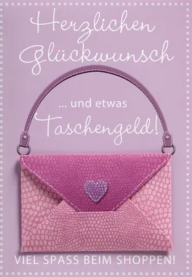 Produktbild von GELDKARTE Allgemein und  zum Geburtstag  Geldkarte im Format 115x17cm