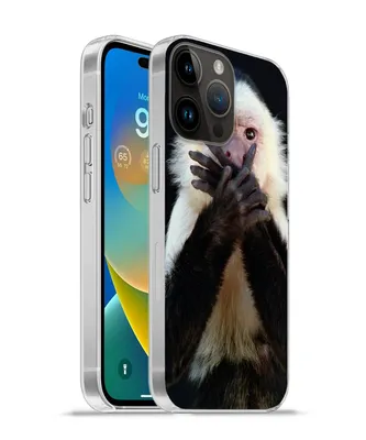 Produktbild von MuchoWow® Handyhülle Schutzhülle Hülle für Apple iPhone 14 Pro - Softcase Affe - Wilde Tiere - Porträt Silikon Softcase Handy Hülle - Umschlag