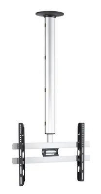 Produktbild von VCM Universal TV Deckenhalterung | 42-65 Zoll bis 50 kg | bis VESA bis 600x400 | höhverstelbar 127-238 cm | TV Halterung 360 Grad schwenkbar drehbar und 15 Grad neigbar | Fernseher Halter – CM4