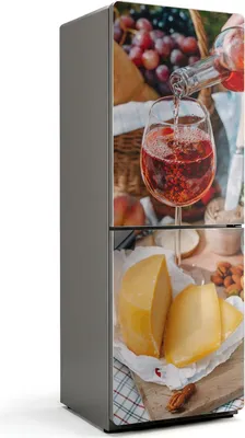 Obrázek produktu pro Magnetický kryt lednice - Magnetická fólie do kuchyně - magnetická dekorace na lednici - samolepicí magnetická tabule - magnetická fólie na dveře lednice - 70x190 cm