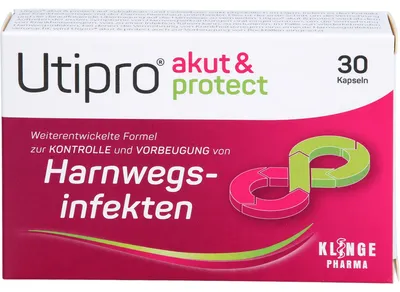 Produktbild von Utipro akut & protect Kapseln zur Kontrolle und Vorbeugung von Harnwegsinfekten, 30 St. Kapseln