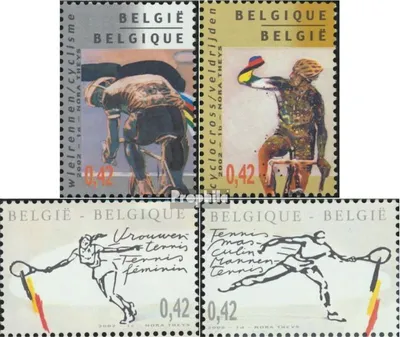 Produktbild von Briefmarken Belgien 2002 Mi 3102-3105 (kompl.Ausg.) postfrisch Sport
