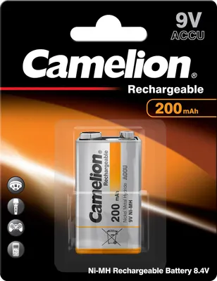 Produktbild von CAMELION NI-MH HR6F22 / 9-Volt / 200mAh / BP1