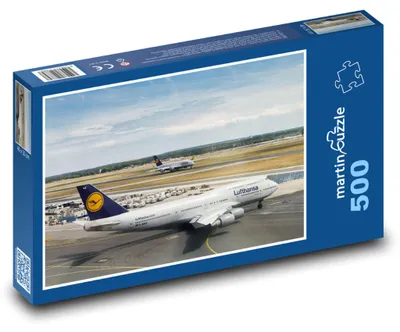 Zdjęcie produktu dla Puzzle 500 Frankfurt - Lotnisko i Samolot - martinpuzzle