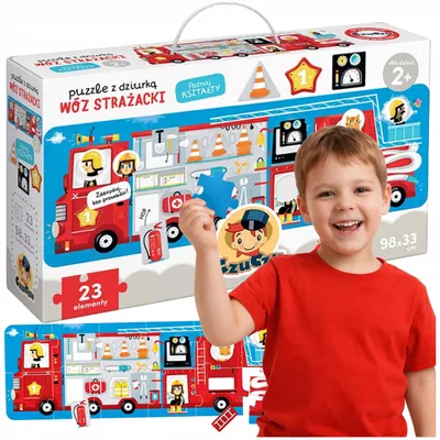 Produktbild von CzuCzu Puzzle Wóz Strażacki edukative Kinderspielzeug