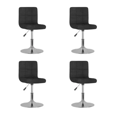 Produktbild von Esszimmerstühle 4 Stk. Drehbar Schwarz Stoff
