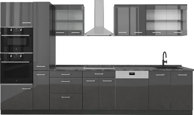 Immagine prodotto di Cucina completa  Vicco R-Line Antracite lucido/antracite 350 cm , PL Antracite, Model 53838