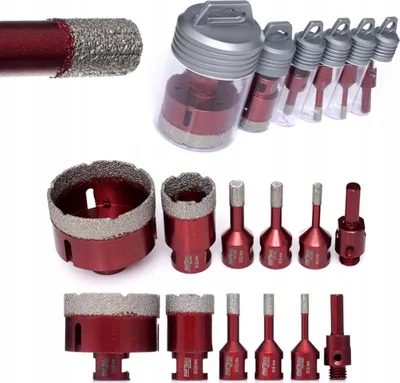 Zdjęcie produktu dla Otwornica Zestaw otwornic diamentowych M14 5 Kraft&Dele 68 mm