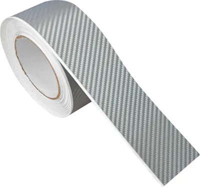 Produktbild von Carbon Folie 5x100 cm - Carbon 3D Silber - Carbonfolie matt mit Luftkanal-Kleber – leicht anzubringen - Klebefolie Möbel selbstklebend für Küche, Möbel und Auto - Folie für Möbel