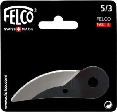 Productafbeelding van Felco vervangingsmes 5/3 voor FELCO-schaar, verpakking met 5 stuks.