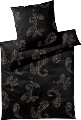 Produktbild von JOOP Bettwäsche Paisley black 160x210 cm + 65x100 cm