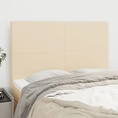 Produktbild von The Living Store Kopfteile 4 Stk. Creme 72x5x78/88 cm Stoff