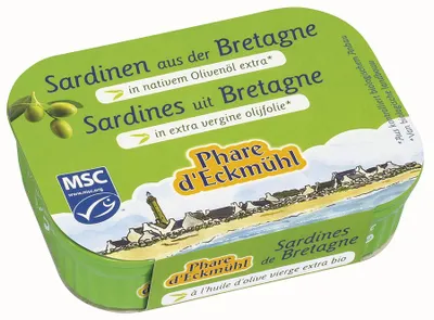 Obrázok produktu pre Sardinky - organický olivový olej 135g