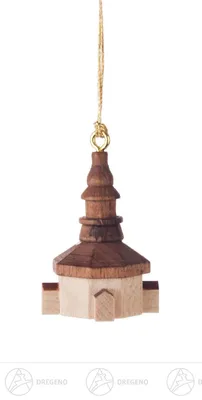 Produktbild von Baumschmuck Behang Seiffener Kirche  Breite x Höhe x Tiefe 2 cmx3 cmx2 cm NEU