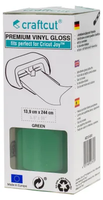 Produktbild von craftcut® Premium Plotterfolie glänzend G41 GREEN 13,9 x 244 cm