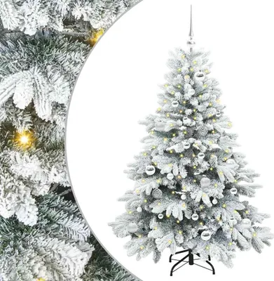 Obrázok produktu pre vidaXL Umelý vianočný stromček so 150 LED diódami biely 150 cm PE a PVC