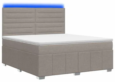 Obrázok produktu pre LED posteľ s matracom Taupe 140 x 200 cm látka