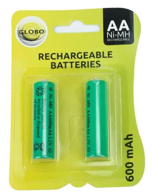Produktbild von Globo Accubatterien AA 600mah, 3300-2E