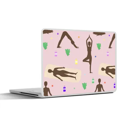 Produktbild von MuchoWow® Laptop Aufkleber Sticker Cover Yoga - Zen - Verhaltensmuster 36.5x27.5 cm - Laptop-Sticker
