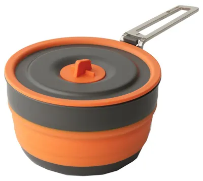 Produktbild von Sea To Summit Frontier, Topf, Aluminium, Silikon, Edelstahl, 1 l, Grau, Orange, Edelstahl, Edelstahl