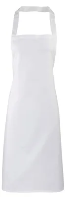 Produktbild von Premier - Latzschürze, Baumwolle LT3023 (Einheitsgröße) (Weiß)