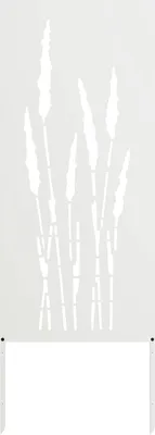 Produktbild von "2026 MODERNE" Garten Sichtschutz-Leinwand Floral Weiß 50 x 140 cm - Leinwandbilder CC1777220