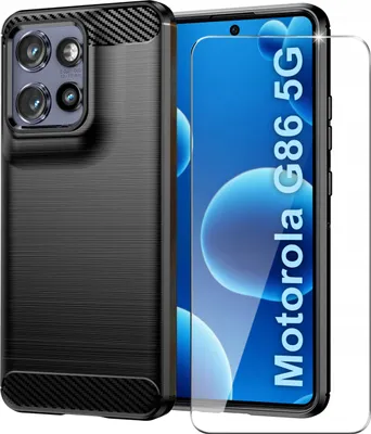 Zdjęcie produktu dla Etui do Motorola G86 | G86 Power Pancerne Carbon CASE + Szkło 9H