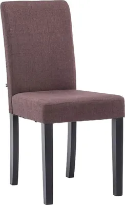 Produktbild von TPFLiving Esszimmerstuhl Ines Stoff Gestell Holz schwarz braun