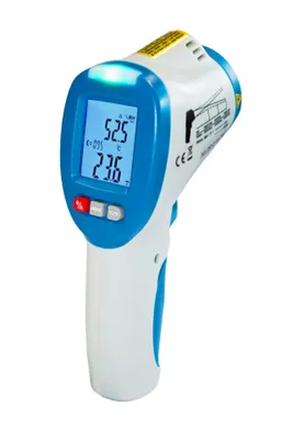 Produktbild von PeakTech P 5400 – Multifunktionales IR-Messgerät zur berührungslosen Temperaturmessung, Taupunktberechnung und Feuchteanalyse für Bauwesen