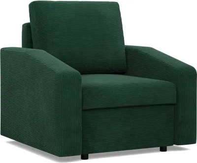 Produktbild von Loungesessel für das Wohnzimmer NEO, Cord - Dunkelgrün