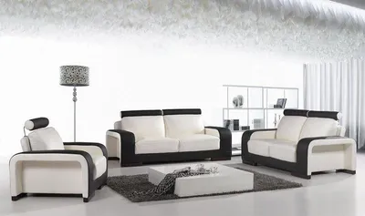 Zdjęcie produktu dla Designerski zestaw sofa kanapy sofy tapicerka 311 osobowy zestaw skórzana sofa