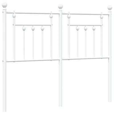 Produktbild von vidaXL Ersatz-Kopfteil Metall Weiß 120 cm