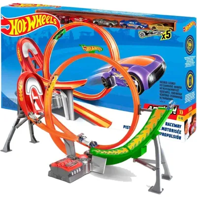 Obrázek produktu pro Hot Wheels Action FCF18, Sada vozidla a trati, 5 rok/roky, D, Plast, Vícebarevný