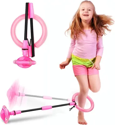 Productafbeelding van Springgewricht - Springring - Enkelbal met knipperend ledlicht - Springbal - Knipperende springring - Roze