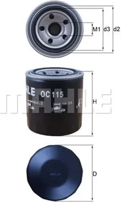 Produktbild von Ölfilter KNECHT OC 115