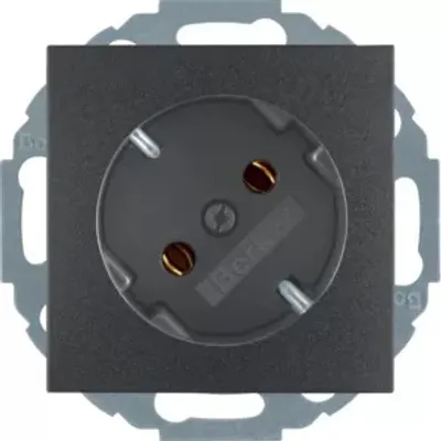 Immagine prodotto di Berker 47271606 Presa SCHUKO a 45°, antracite, opaca Berker B.3/B.7