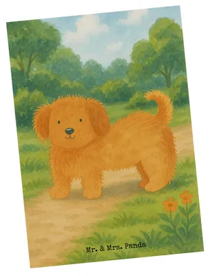 Produktbild von Mr. & Mrs. Panda Postkarte Hund Flauschig Design - Weiß - Geschenk, Grußkarte, Ansichtskarte, Hundeliebe, Hundebesitzer, Süß, Postkarten, Hunde, Sprüche, Ansichtskarten