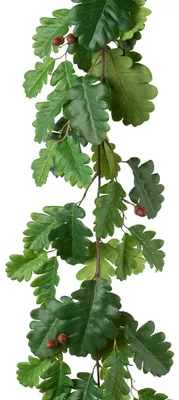 Produktbild von Künstliche EICHENGIRLANDE, mit Eicheln, Eichenlaub, ca. 180 cm, GRÜN