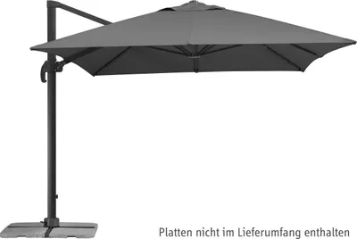 Produktbild von Schneider Ampelschirm RHODOS GRANDE ca. 400 x 300 cm, anthrazit, Lieferung ohne Wegeplatten