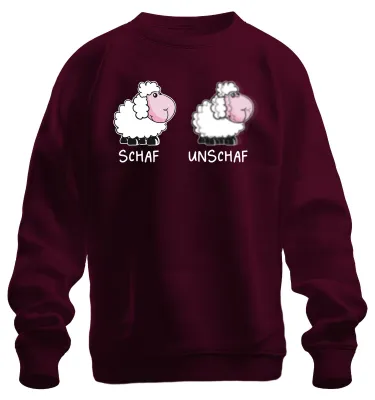 Immagine prodotto di SCHAF UNSCHAF fotografia idea regalo divertente fotografo Schafwitz felpa unisex pullover, Borgogna, M