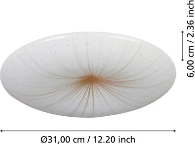 Zdjęcie produktu dla Eglo 900498 NIEVES 1 LED lampa sufitowa 10W Ø310mm Białe złoto ciepły biały