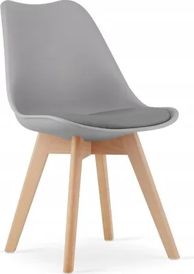 Image de Chaise de salle à manger Chaise de cuisine Chaise de salon Chaise de salle à manger 49x52x82 cm ; gris clair-marron
