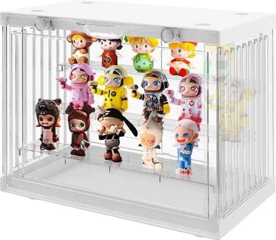 Produktbild von Klare Acryl Vitrine, stapelbar, für Figuren und Modelle